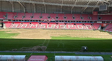 Samsun 19 Mayıs Stadyumu'nun zemini yenileniyor