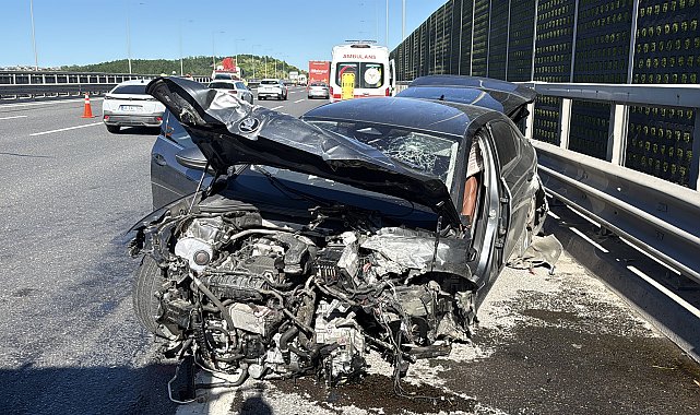 Sarıyer'de 3 aracın karıştığı zincirleme kaza: 1'i ağır 4 yaralı