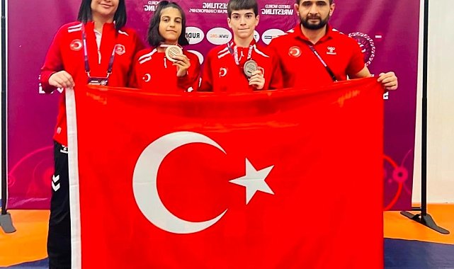 Siirtli milli güreşçiler Avrupa Şampiyonası'ndan 2 madalyayla döndü