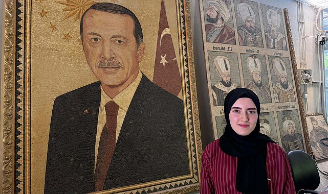 Suriyeli sanatçılar, 100 bin mozaikle Cumhurbaşkanı Erdoğan'ın portresini yaptı