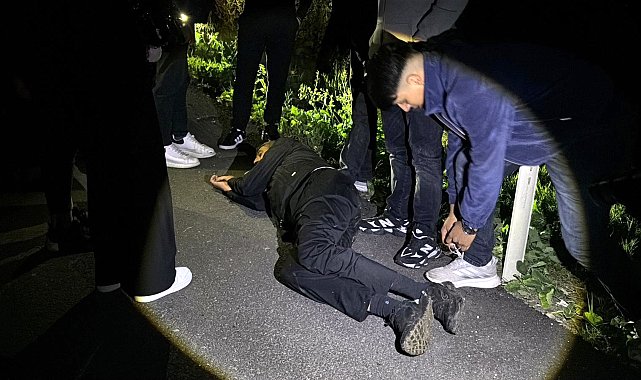 Takla atan araçtan yara almadan çıktılar
