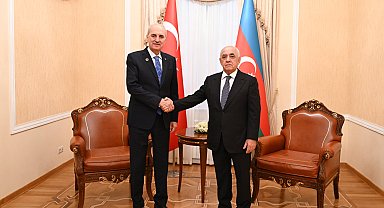 TBMM Başkanı Kurtulmuş, Azerbaycan Başbakanı Esedov ile görüştü