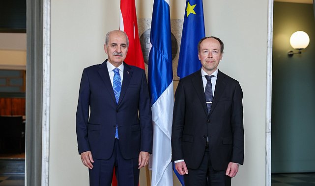 TBMM Başkanı Kurtulmuş, Finlandiya Parlamentosu Başkanı Halla-Aho ile görüştü