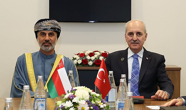 TBMM Başkanı Kurtulmuş, Umman Meclis Başkanı Al Maawali ile bir araya geldi
