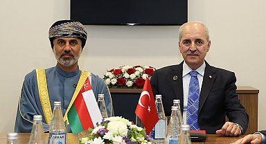 TBMM Başkanı Kurtulmuş, Umman Meclis Başkanı Al Maawali ile bir araya geldi
