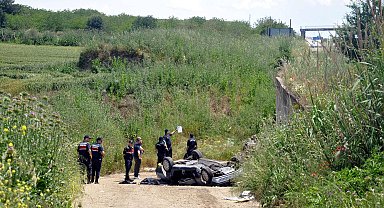 Tekirdağ'da menfeze düşen otomobilin sürücüsü öldü