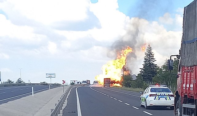 TIR'daki yangın ormana sıçradı