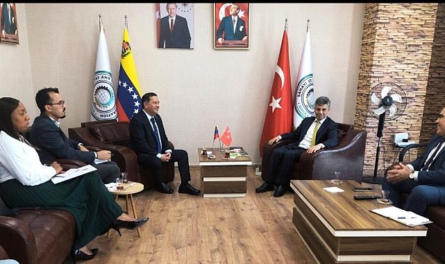 Venezuela'nın Ankara Büyükelçisi Gutierrez, SANKON'u ziyaret etti