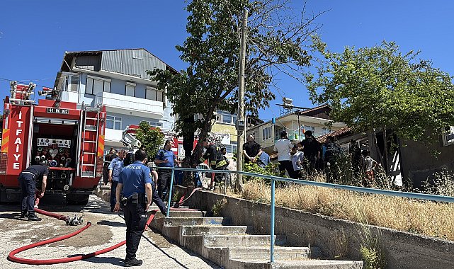Yaşadığı evi ateşe verip kaçtı
