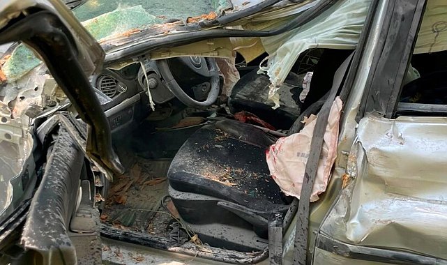 Ağaca çarpan otomobilin sürücüsü eski savcı öldü, eşi yaralandı