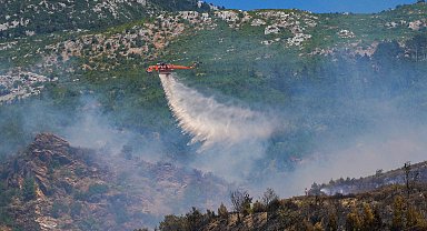 Alanya'daki orman yangını ikinci gününde