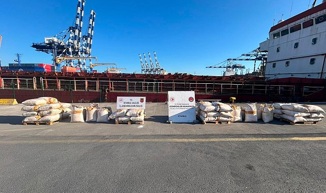 Ambarlı Limanı'nda 3 ton uyuşturucu madde ele geçirildi
