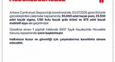 Ankara'da 30 bin adet gümrük kaçağı puro ele geçirildi