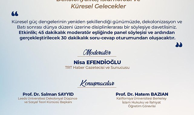 Ankara'da '5'inci Uluslararası Critical Muslim Studies Konferansı'
