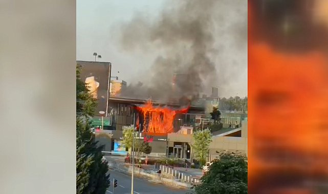 Ankara'da bir satış ofisinde çıkan yangın söndürüldü