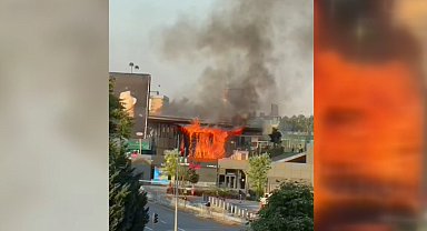 Ankara'da bir satış ofisinde çıkan yangın söndürüldü