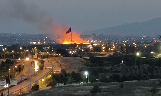Ankara'da otluk arazide çıkan yangın söndürüldü