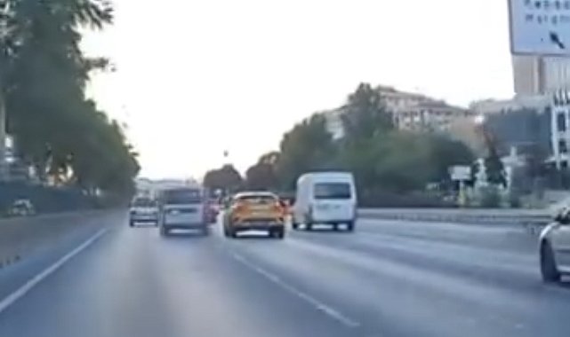 Ataşehir'de trafikte makas atan sürücüye 96 bin lira ceza; aracı trafikten men edildi