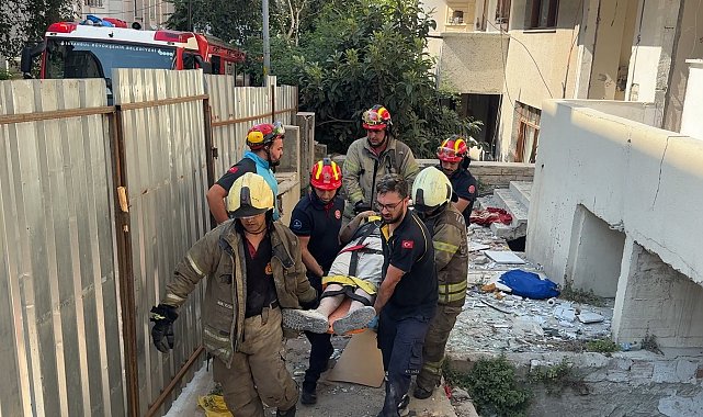 Avcılar'da 5 katlı binanın 4'üncü katında kiriş çöktü; işçi yaralandı Geniş haber