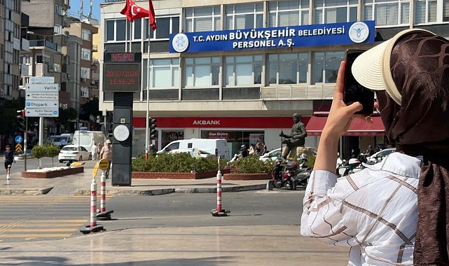 Aydın'da sıcaklık 5 dakikada 3 derece arttı