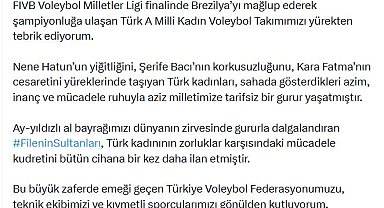 Bahçeli'den, A Milli Kadın Voleybol Takımı'na tebrik