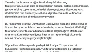 Bakan Gürlek: Suç faaliyetlerine karşı etkin bir mücadele veriyoruz