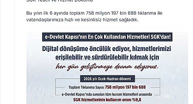 Bakan Işıkhan: e-Devlet'in en çok kullanılan uygulamaları SGK hizmetleri