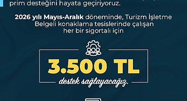 Bakan Işıkhan: Konaklama tesislerinde çalışan her bir sigortalı için 3 bin 500 TL destek sağlayacağız