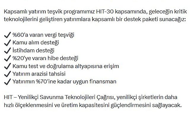 Bakan Kacır, 'HIT-Yenilikçi Savunma Teknolojileri Çağrısı'nı duyurdu