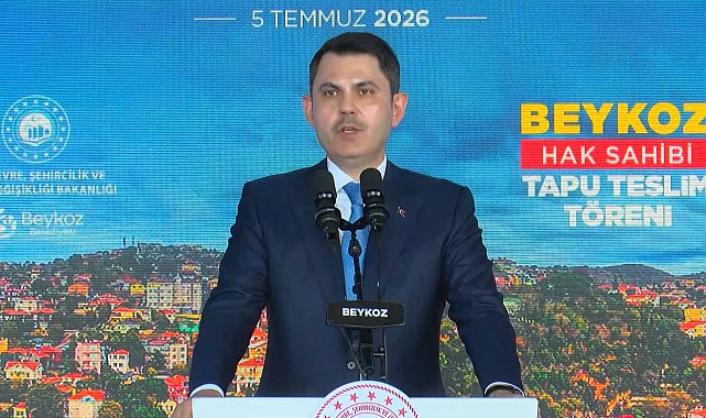 Bakan Kurum: Beykoz'da bin 71 hak sahibi kardeşimize tapularını teslim ediyoruz