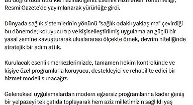 Bakan Memişoğlu'ndan 'esenlik merkezleri' açıklaması