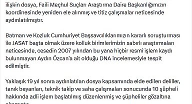 Batman'da 19 yıl önce bulunan cesetle ilgili 10 şüpheliye gözaltı