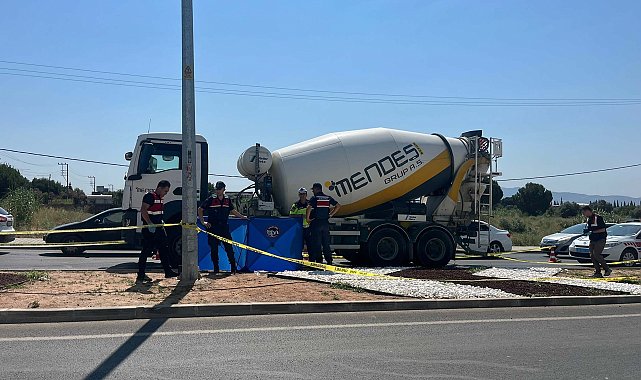 Beton mikserinin çarptığı yaya öldü