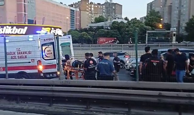 Beyliküzü D-100 Karayolu'nda polis aracının da karıştığı zincirleme kaza