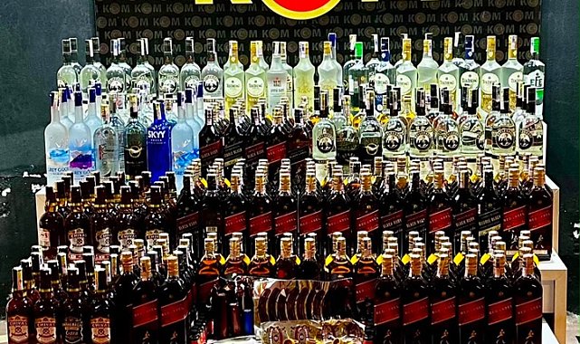 Bursa'da 297 şişe sahte alkollü içki ele geçirildi; 1 gözaltı