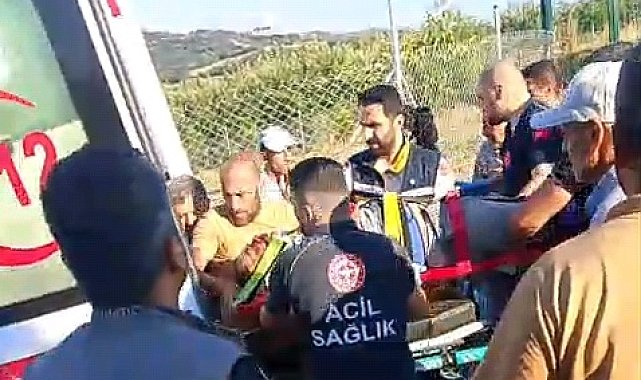 Bursa'da freni boşalan traktörün altında kalan sürücü ağır yaralandı