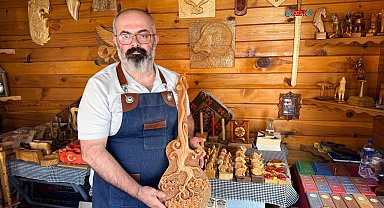 Çocukluk merakı ahşap oymacılığı, mesleği oldu