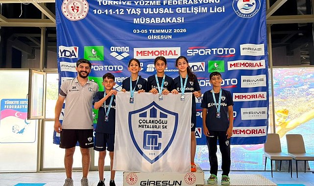 Çolakoğlu Metalurji Spor Kulübü yüzücüleri Giresun'da derece elde etti