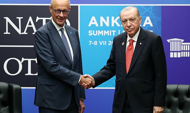 Cumhurbaşkanı Erdoğan, Almanya Başbakanı Merz ile bir araya geldi