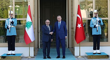Cumhurbaşkanı Erdoğan, Lübnan Başbakanı Selam'ı kabul etti