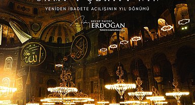 Cumhurbaşkanı Erdoğan'dan Ayasofya paylaşımı