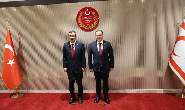 Cumhurbaşkanı Yardımcısı Yılmaz, KKTC Cumhuriyet Meclisi Başkanı Öztürkler'i ziyaret etti