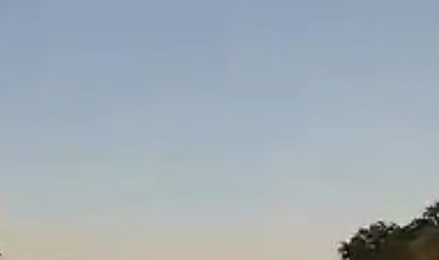 Datça'da iki otomobilin çarpışması kamerada