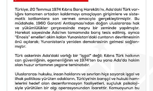 DMM'den 'Kıbrıs' açıklaması