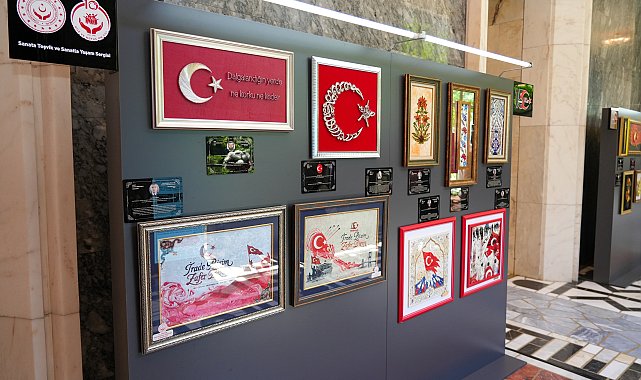 Erdemir'in destek verdiği eserler TBMM'de sergilendi