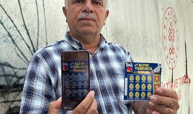 Gaziantep'teki gezici bayiden oynanan Altın Yumurta Kazı Kazan kartına 16 milyon TL'lik ikramiye çıktı