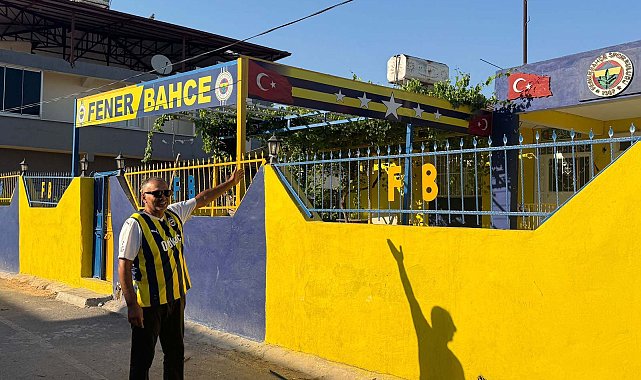 Hataylı depremzede, Fenerbahçe sevgisiyle evini sarı-lacivert renklere boyattı