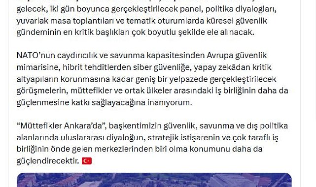 İletişim Başkanı Duran'dan 'Müttefikler Ankara'da paylaşımı