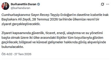 Irak Başbakanı Zeydi, Türkiye'ye gelecek