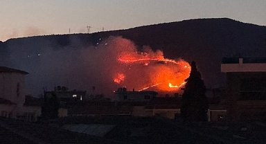 İzmir'de otluk alanda yangın